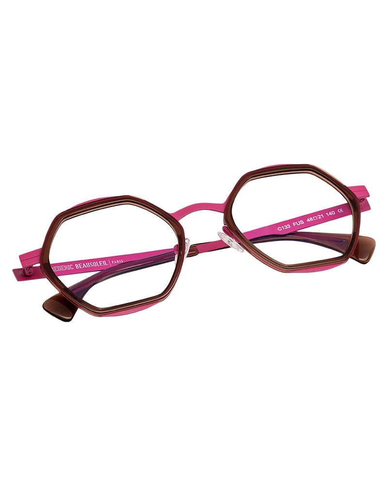 Fuchsia / Brun